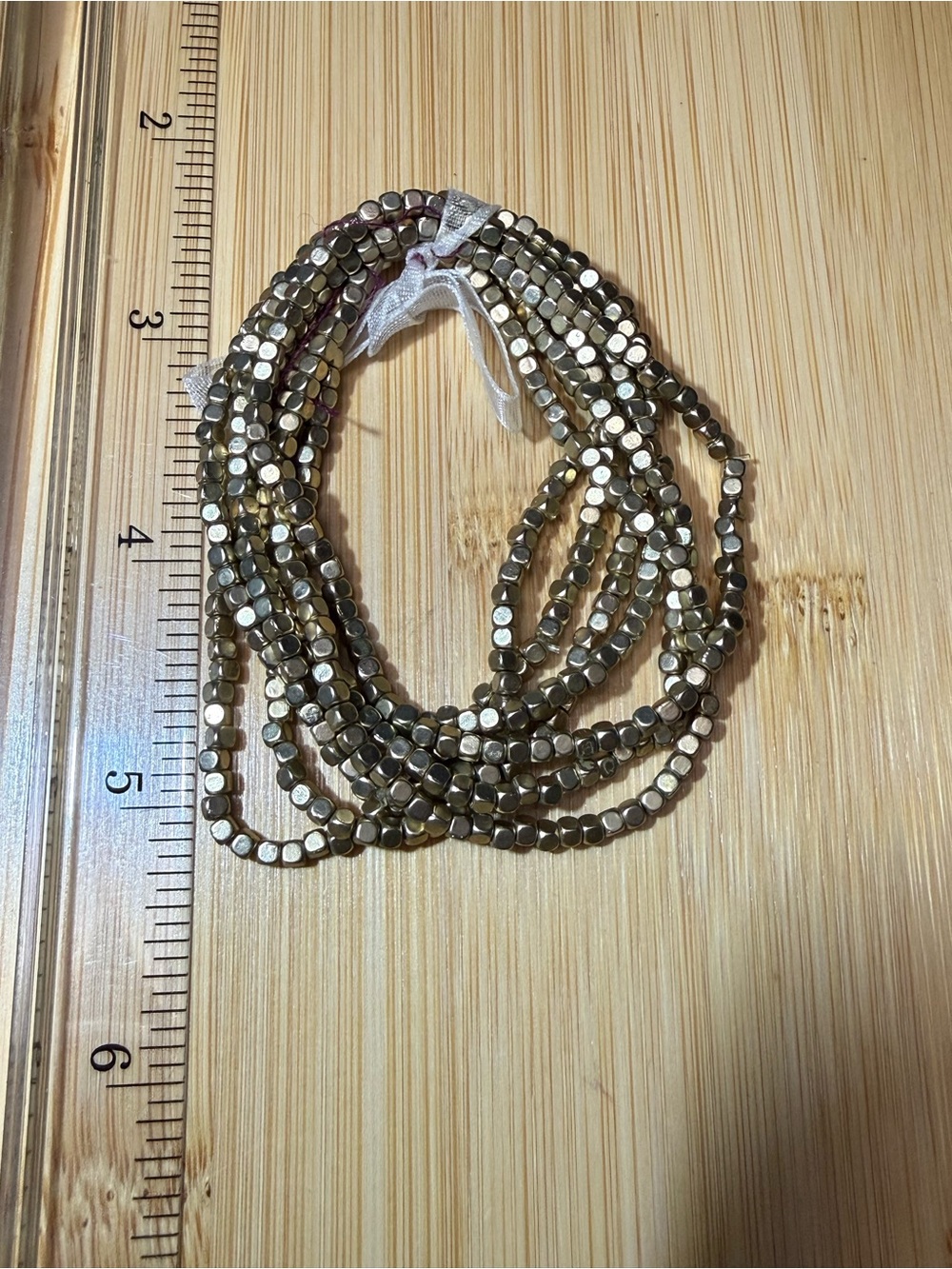 Gold-Tone Beaded Multi-Strand Bracelet